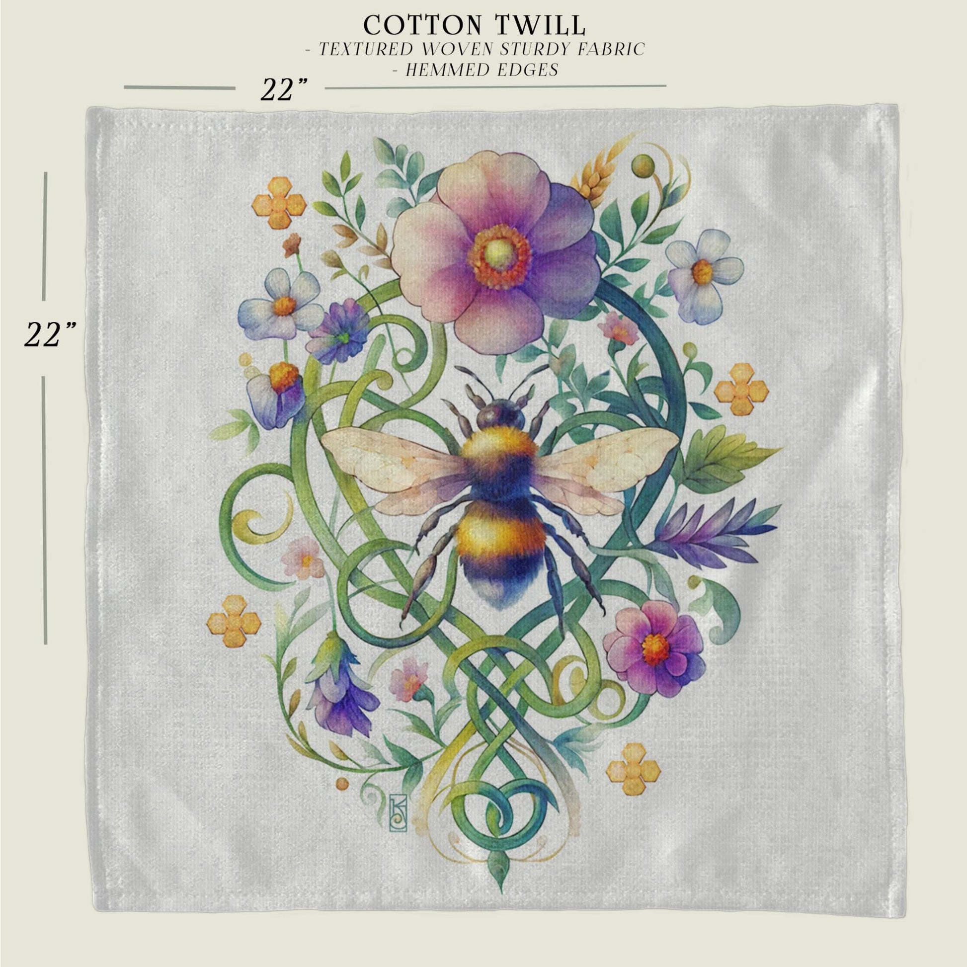 a piece of cloth with flowers on it