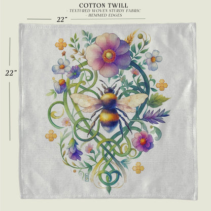 a piece of cloth with flowers on it