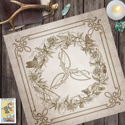 Triquetra Tarot And Altar Cloth - Pagan Celtic Design Square