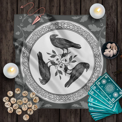 a table topped with a plate covered in birds