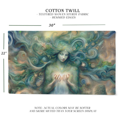 a painting of a woman with her hair blowing in the wind