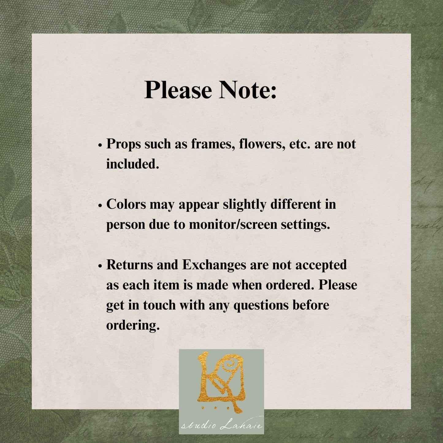 Please Note: