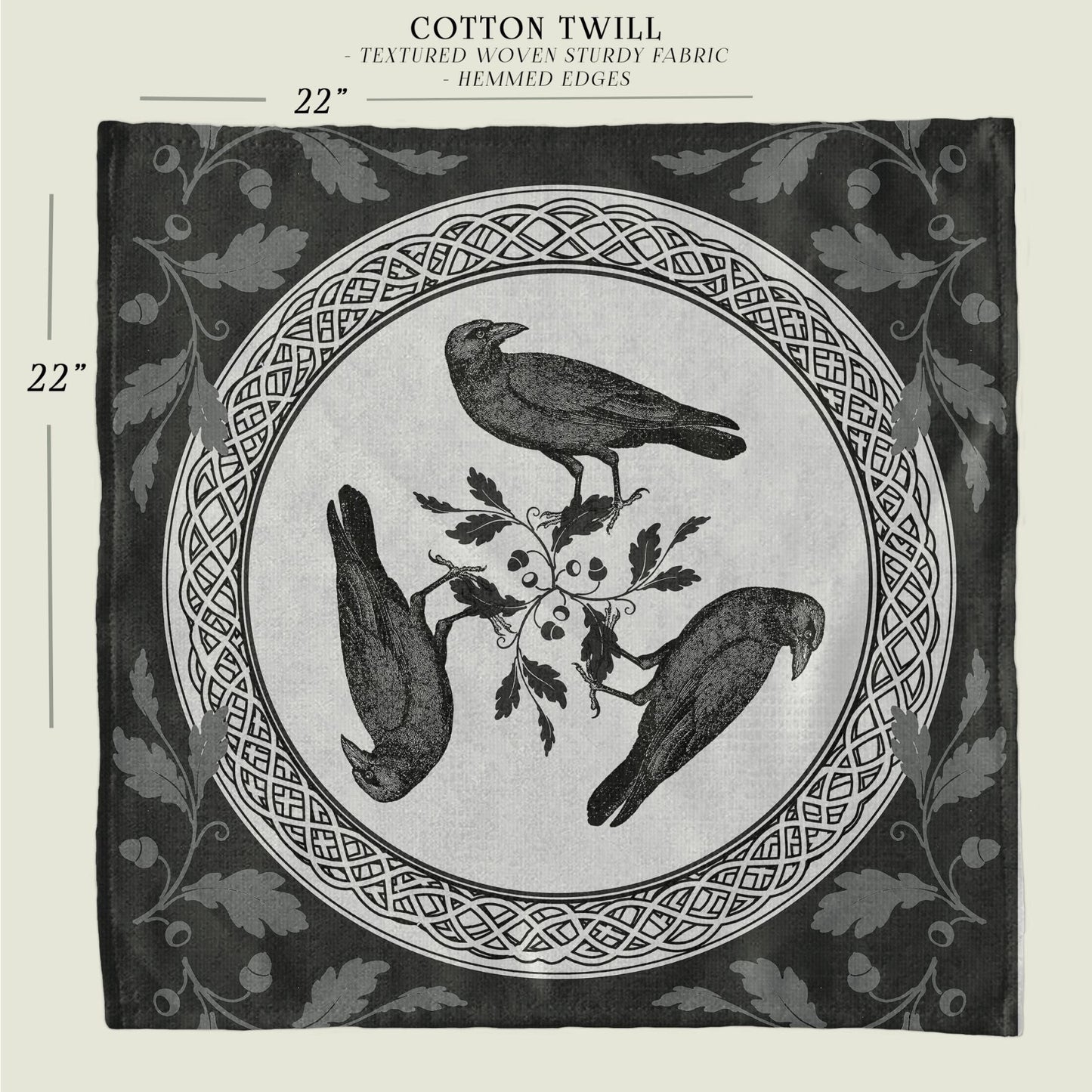 a black and white picture of three birds on a branch