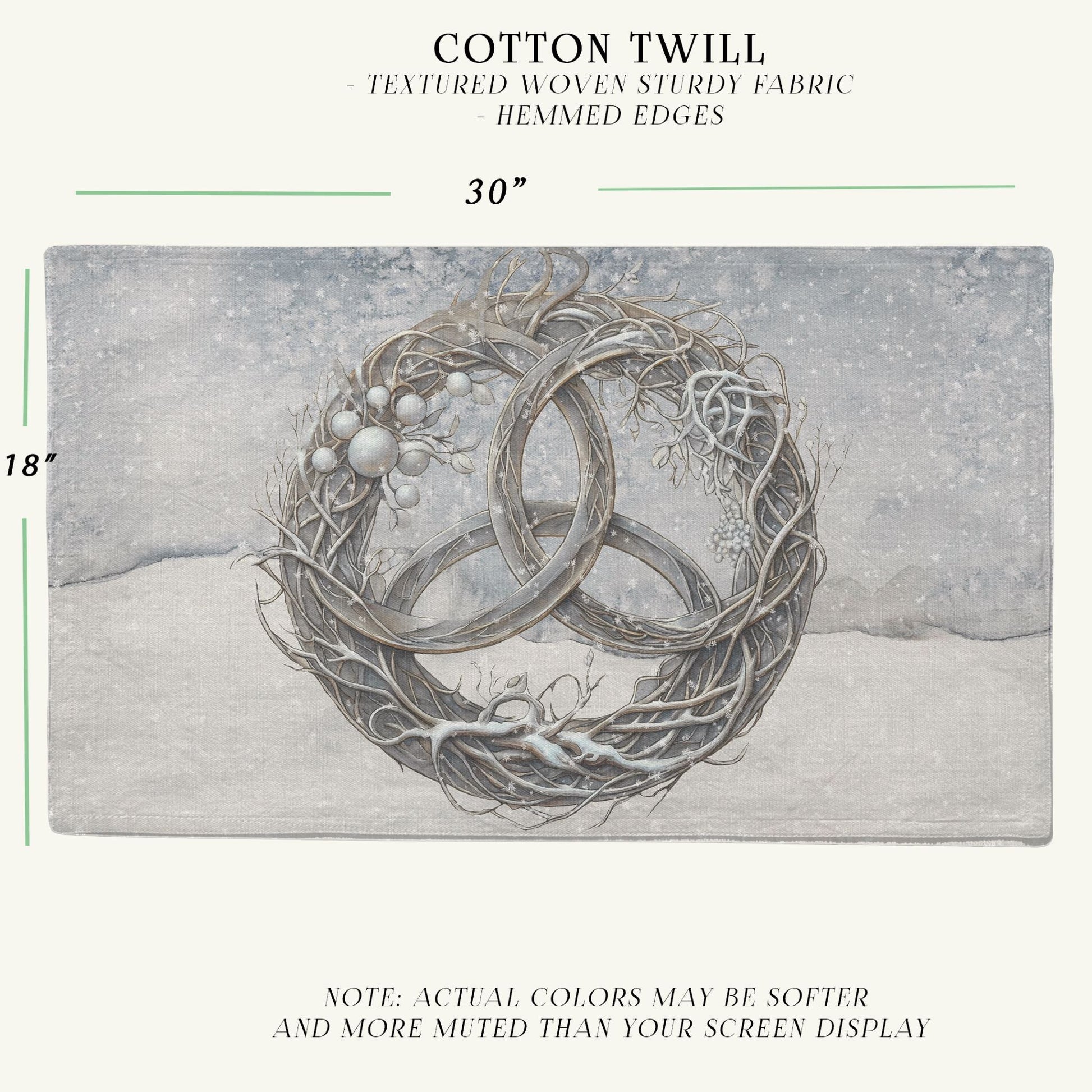 a drawing of two wedding rings in a wreath
