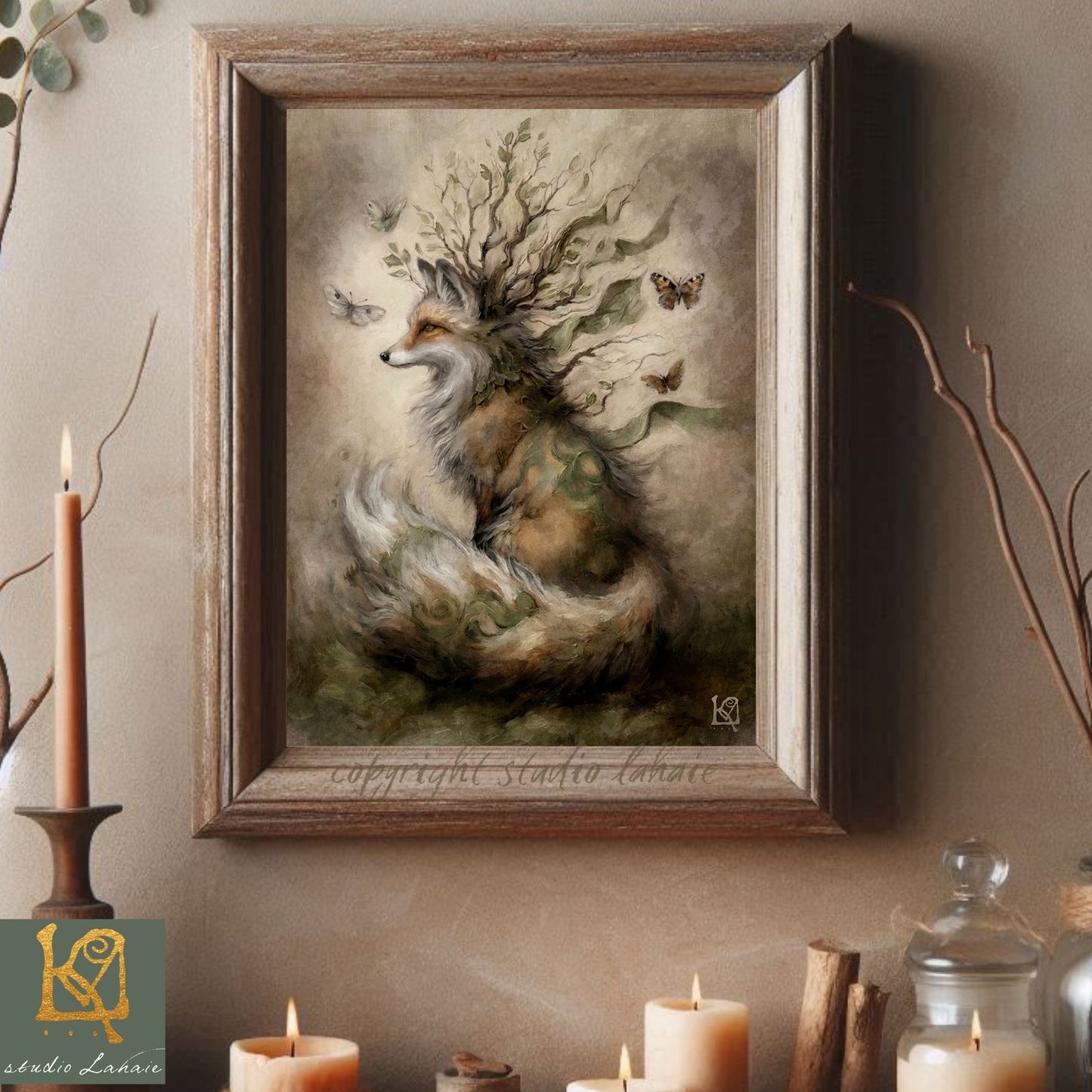 Hedgebound Fox  - Signed Print