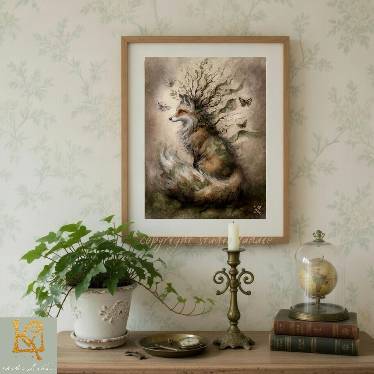 Hedgebound Fox  - Signed Print