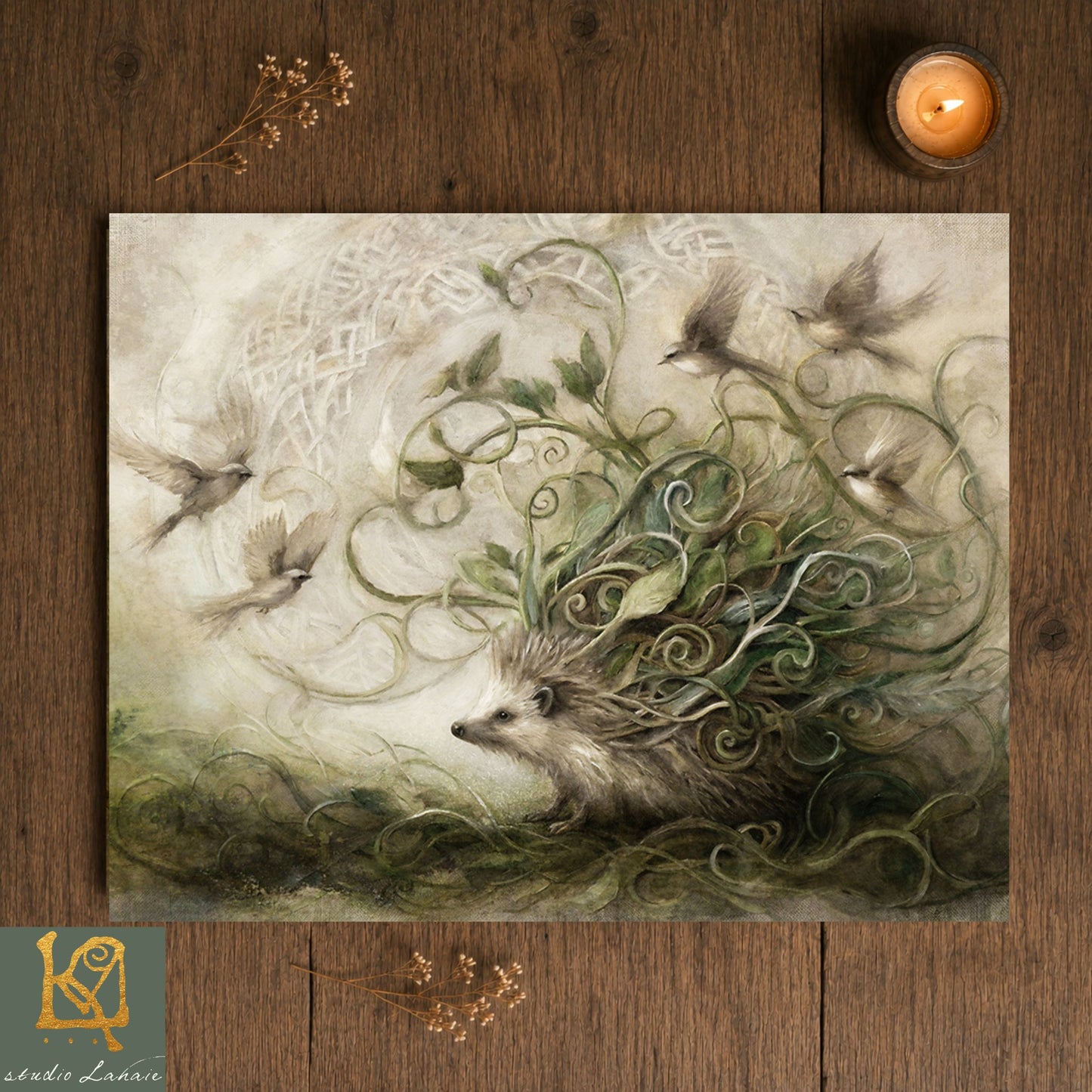 Hedgebound Mythic Forest Hedgehog Art Print