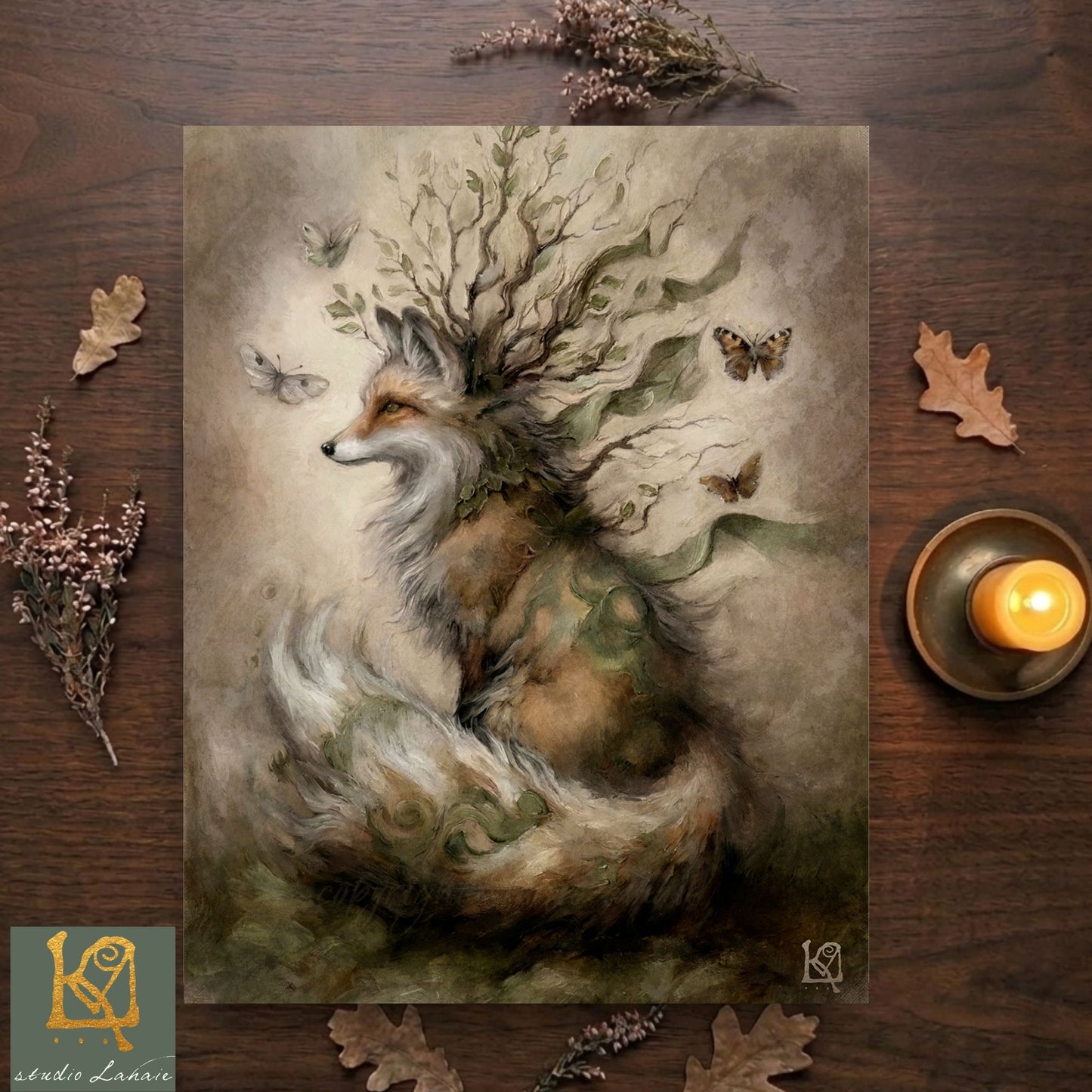 Hedgebound Fox  - Signed Print