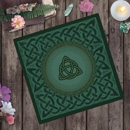 Celtic Altar Cloth Tarot Triple Knot Decor Square