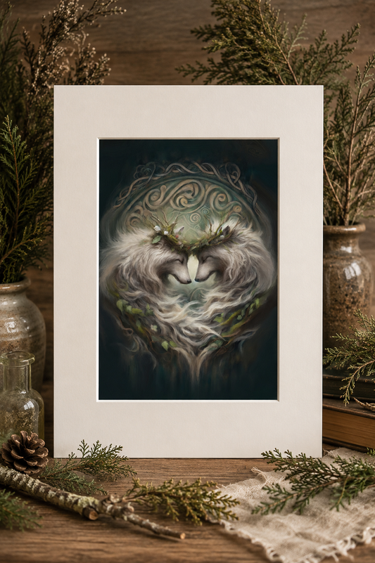 Wolf Spirit Bond -  Archival Art Print